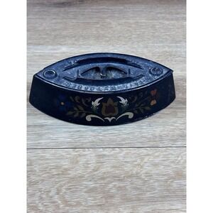 Vintage Taylor Forbes Guelph Canada #1 Cast Iron Sad Iron Hand Painted Antique